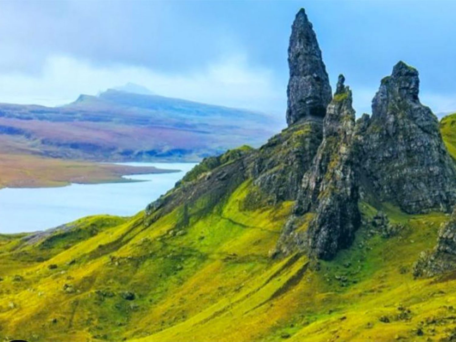 The iconic 'Old Man of Storr' on the Isle of Skye, Motorhome Hire cotland