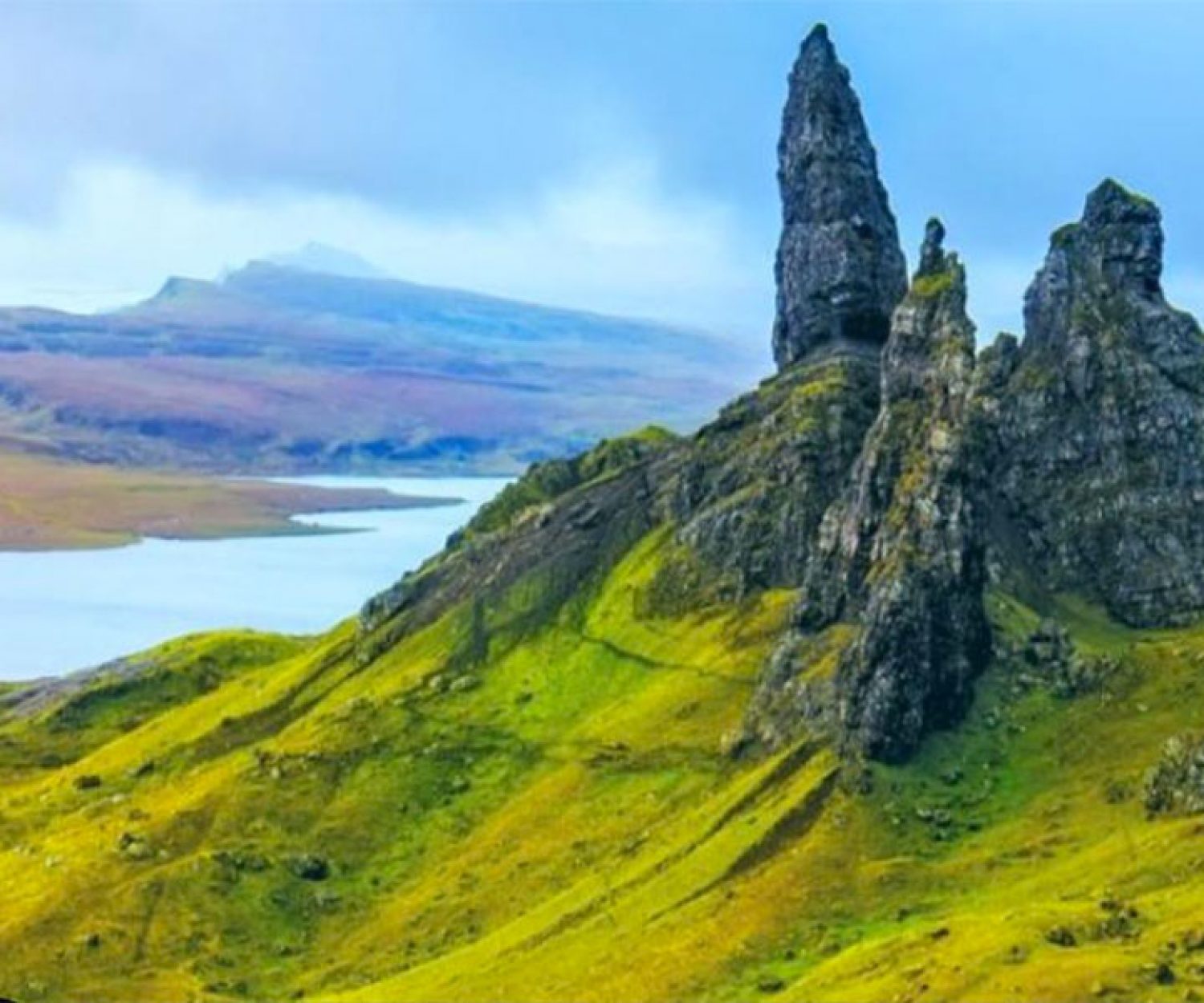 The iconic 'Old Man of Storr' on the Isle of Skye, Motorhome Hire cotland