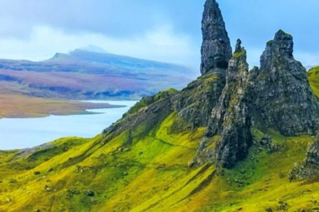 The iconic 'Old Man of Storr' on the Isle of Skye, Motorhome Hire cotland