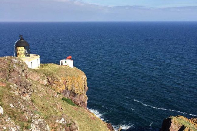 Lighthouse image in Scotland Lighthouse image on Scotland's coastline - visit in a campervan