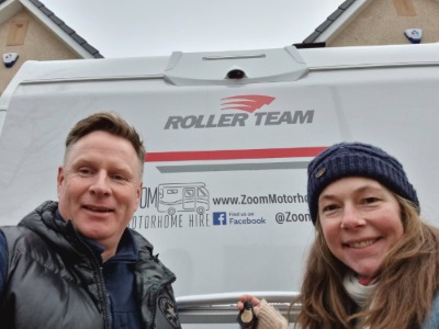 Malc & Pippa - owners of Zoom motorhome hire