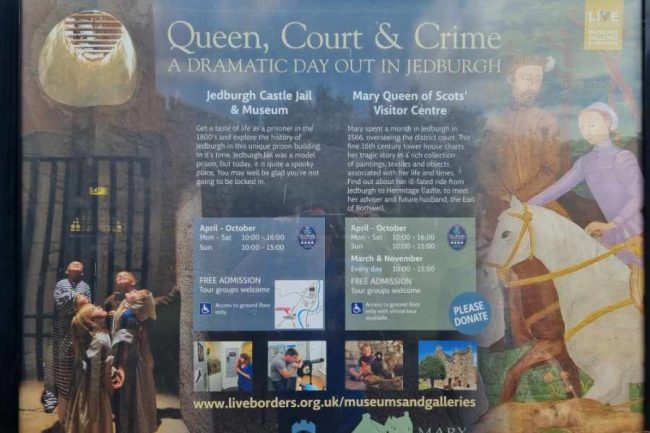 Motorhome Hire in Scotland Jedburgh Castle Jail information