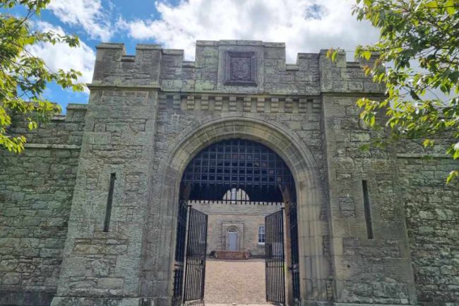 Jedburgh Jail portcullis entrance