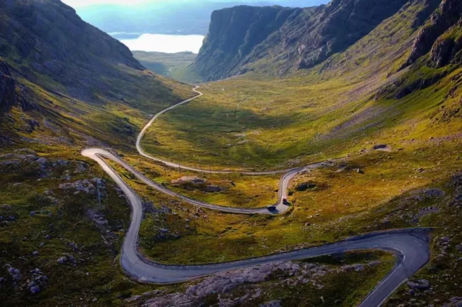 bealach-na-ba NC 500 in a motorhome